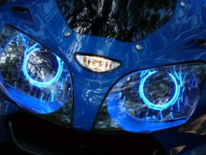 CCFL Halo Angel Demon Eyes for Yamaha Models Glass Headlight Light Bulbs Kit - Picture 1 of 7