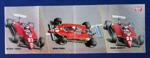 Poster "F1 - SCUDERIA FERRARI - SQUADRA IRIDATA - TAMBAY/PIRONI/ANDRETTI" - '80 - Picture 1 of 4