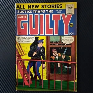 1958 Justice Traps the Guilty Comic Book #2 "Give Up!" - Picture 1 of 3