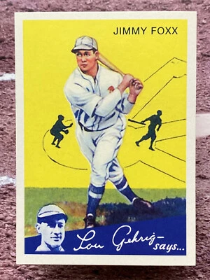 2011 Topps CMG Worldwide Vintage Reprints Jimmy Foxx #CMGR-15 - Image 1 of 2