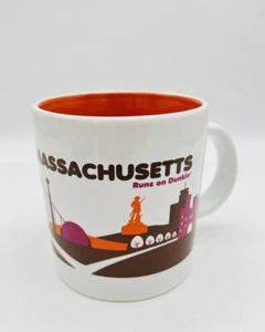 2013 Dunkin Donuts Massachusetts Runs on Dunkin 12oz Coffee Mug Destination Cup - Picture 1 of 7