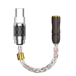 Audiophile Type C to 2.5/3.5mm Headphone Converter Male to Female Adapter - Zdjęcie 1 z 10