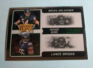 2021 Classics Premium Chrome Classic Combos BRIAN URLACHER/LANCE BRIGGS Bears