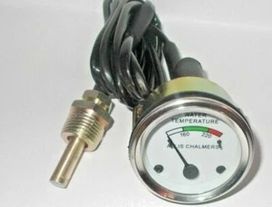Temperature Gauge for Allis Chalmers WD45 Diesel D10 D12 D14 D15 D17 Gas Diesels - Picture 1 of 1