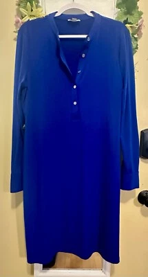 Calvin Klein Shift Dress Royal Blue Sz Large Women’s Ladies Summer Dresses  - Image 1 of 4