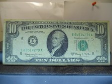 Us Paper Money Errors For Sale Ebay - error 1963a 10 00 richmond frn with mismatched serial s graded very fine 4279