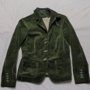 Chaqueta Blazer Gap Vintage Pana Verde Musgo Preppy Dark Academia Talla 2 - Imagen 1 de 8