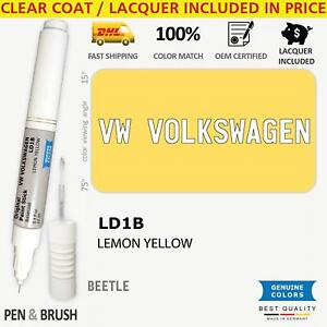 LD1B Touch Up Paint for VW Volkswagen Yellow BEETLE D1B LEMON YELLOW Pen Stick S