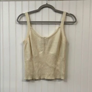 Broadway 38 Knit Ivory Women's Tank Top Sweater - Picture 1 of 4