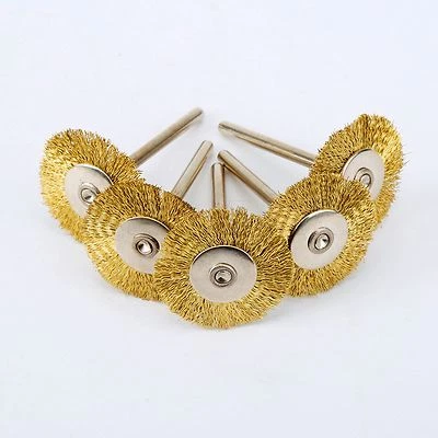 5PCS 25MM 0.98" Brass Wire Wheel Brush Cleaner Polishing Power for Rotary Tools - Image 1 of 4