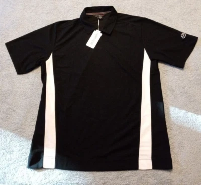 Hombre NORTH END SPORT Blanco y Negro SS Absorbente de Humedad UV Pro Polo L Nuevo Con Etiquetas Foto 1 de 4