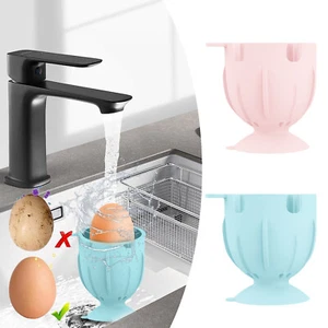 Egg Washer For Fresh Eggs Silicone Scrub Eggshell Brushe Scrubber Reusable Tool - Picture 1 of 13