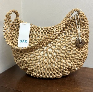 The SAK Montara Wooden Beaded Over the Shoulder Bag Purse NEW - Picture 1 of 12