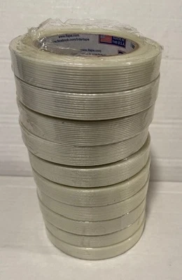 Intertape RG300 Utility Grade Filament Strapping Tape 3/4 in. x 60 yds Lot of 10 - Image 1 of 3