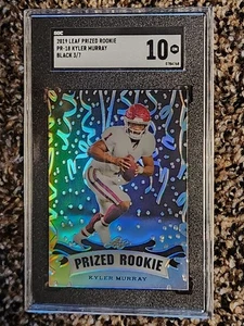 2019 Leaf Prized Rookie Kyler Murray PR-18 Black 3/7 SGC 10! - Bild 1 von 13