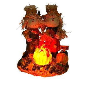 Figurina Hodao Zucca del Ringraziamento Spaventapasseri Illuminata Luminosa Testata - Foto 1 di 9