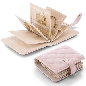 Travel Jewelry Organizer Case,Travel Gifts for Women,Portable Jewelry Storage... - Foto 1 di 7