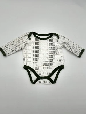 Pijama Pato Ganso Bebé Manga Larga 0-3 Meses Una Pieza Verde Blanco Tostado Foto 1 de 4