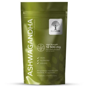 Ashwagandha Alta Resistencia 12.500 mg Equivalente por Cápsula Siéntete más tranquilo, piensa cl - Imagen 1 de 11