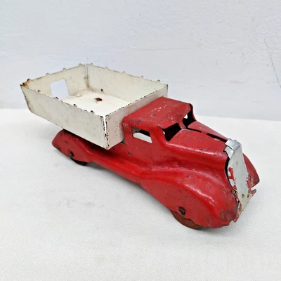 VTG Wyandotte Pressed Steel Delivery Truck 1940s Wooden Wheels Project Truck - Image 1 of 4