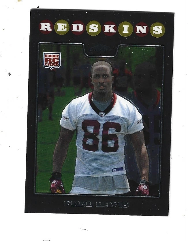 2008 Topps Chrome #TC214 Fred Davis RC  WASHINGTON REDSKINS - Image 1 of 1
