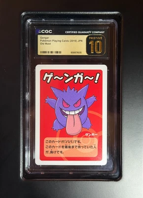 Tarjeta Pokémon japonesa CGC 10 cartas de juego Pristine Gengar Old Maid 2019 Foto 1 de 2