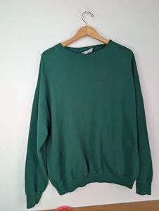 Vintage 90's Made in USA Lee Heavyweight Crewneck Sweatshirt Green Size XL (224) - Picture 1 of 6