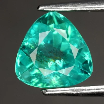 💎 1,53 quilates 6,7 x 6,5 mm billón natural azul verde apatita - sin calefacción, gema de Brasil Foto 1 de 4