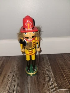 Figura Cascanueces Navidad Bombero Vacaciones - Imagen 1 de 2