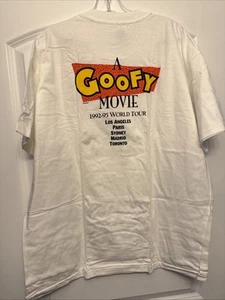 RARE  1995 Disney’s A Goofy Movie World Tour Promo T Shirt Size X-Large USA Vntg - Picture 1 of 7