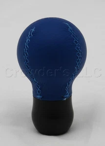 Personal Gear Shift Knob - Ball - Blue Leather with Blue Stitching 3192.03.0000 - Picture 1 of 5
