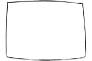 1967 1968 FORD MUSTANG FASTBACK STAINLESS STEEL REAR WINDOW MOLDING TRIM SET KIT - Picture 1 of 3