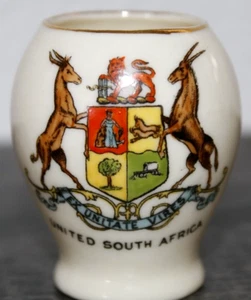 British Porcelain Crested Ware featuring the United South Africa Coat of Arms - Picture 1 of 5