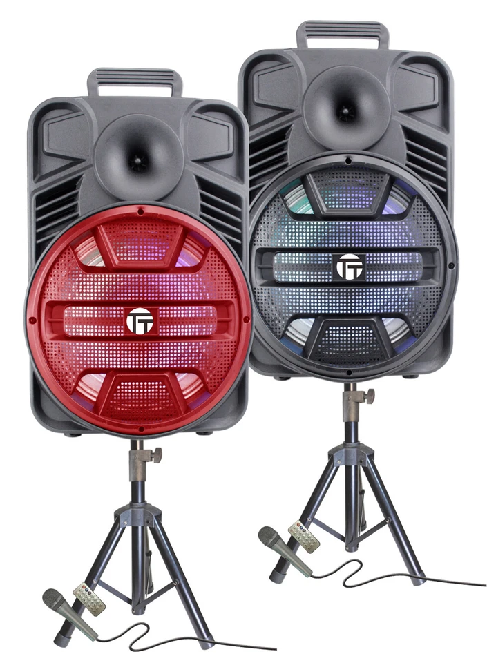 Multimedia Rechargeable 12" Speaker 3000 Watts FREE STAND AND MICROPHONE!!!