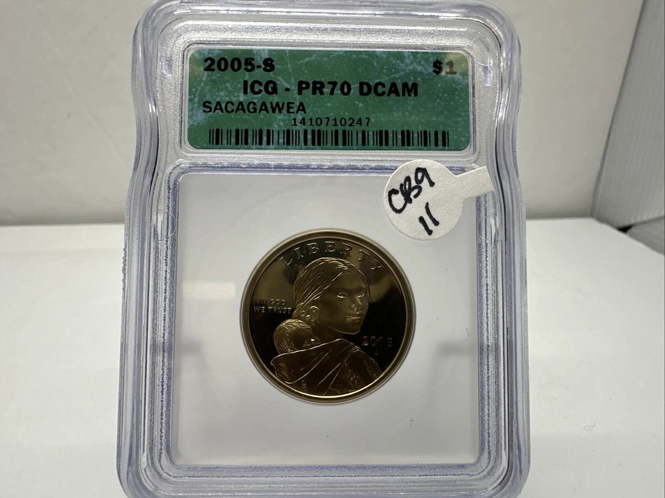 2005 S Sacagawea Dollar ICG PR70 DCAM CB9-11 - Image 1 of 4