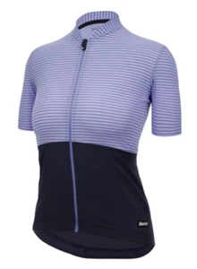 Colore Riga Womens Short Sleeve Jersey Lilac by Santini - Picture 1 of 4