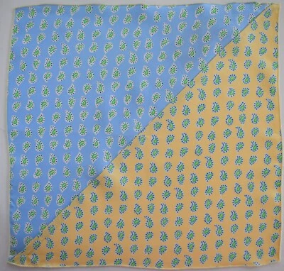 J. McLaughlin Multi-Colored 100% SILK Pocket Square Handkerchief ITALY - Image 1 of 4