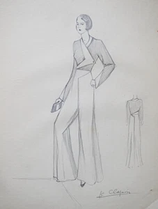 Workshop Vionnet - Drawing Original - Pencil - Set 59 - Picture 1 of 2