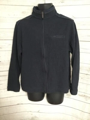 Johnston & Murphy Men's Dark Blue Cardigan Full Zip Cotton Blend Size L Large - Image 1 of 4