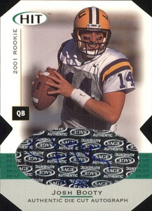 2001 SAGE HIT Autographs Die Cuts #A34 Josh Booty /250