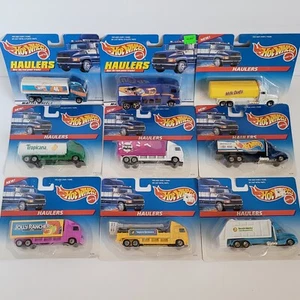 1990s Hot Wheels Haulers Lot of 9 Milk Duds Jolly Rancher Tropicana Race Team - Bild 1 von 12