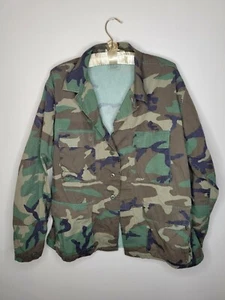 Edcar Industries Mens Lg-Short NATO 6070/0414 Woodland Camo Nylon/Cotton Jacket - Picture 1 of 4