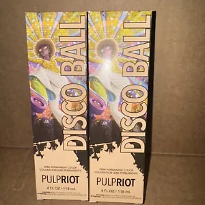 Pulp Riot DISCO BALL (Light Coral)SemiPermanent Direct Hair Color 4oz- SET OF 2 - Picture 1 of 2