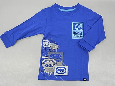 Ecko Unltd. para niños Camiseta azul manga larga $26 tallas 4, 5/6 y 7 Foto 1 de 4