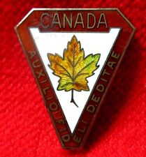 Canada Volunteers Lapel Pin Birk's Sterling Auxilio Fideli Deditae wdc1