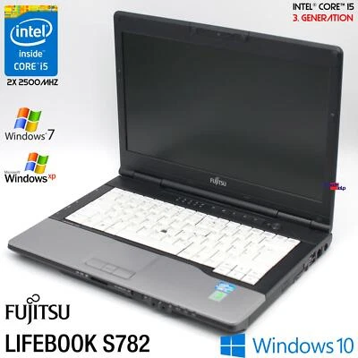 Fujitsu Lifebook S782 14" HD Intel Core I5 3210M 160GB 4GB Windows XP 10 7 11 - Image 1 of 4