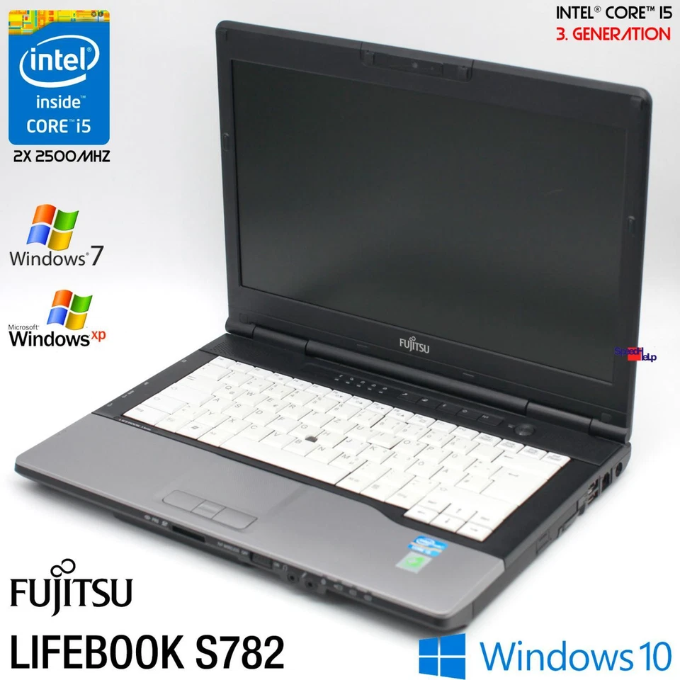 Fujitsu LifeBook S782 14 " HD Intel Core i5 3210M 160GB 4GB Windows XP 10 7 11 - Image 1 of 4