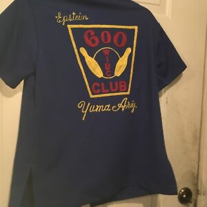 Vintage Rare 600 Club,Yuma,Arizona Embroidered Bowling Shirt 100% Polyester Sz M