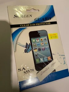 Samsung Galaxy Mini S5570 Screen Guard Protector Clear SAS5570. Brand New Sealed - Picture 1 of 2