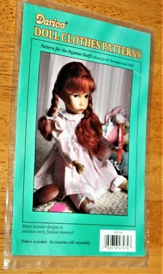 达里斯:娃娃衣服图案 #1237-05 PAJAMA 服装 15 英寸 PORCELAIN DOLLS — 第 1/3 张图片